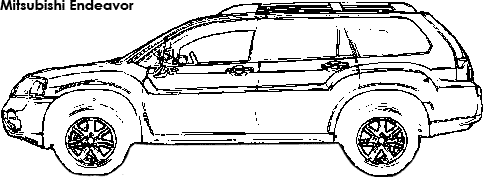 Mitsubishi Endeavor coloring