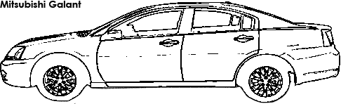 Mitsubishi Galant coloring