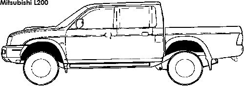 Mitsubishi L200 coloring