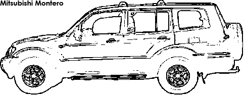 Mitsubishi Montero coloring