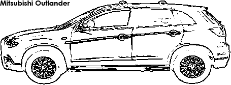 Mitsubishi Outlander coloring