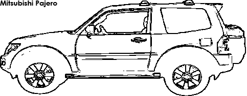 Mitsubishi Pajero coloring