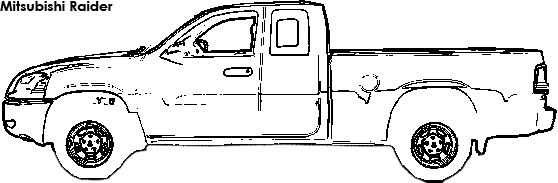 Mitsubishi Raider coloring