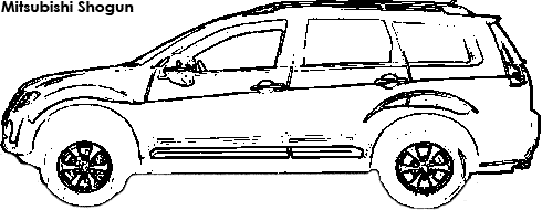 Mitsubishi Shogun coloring