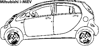 Mitsubishi i-MiEV coloring