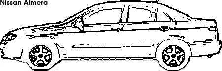 Nissan Almera coloring