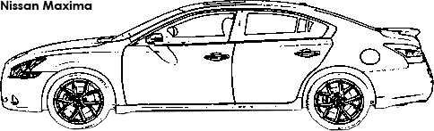 Nissan Maxima coloring