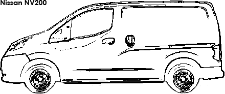 Nissan NV200 coloring