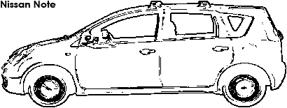 Nissan Note coloring