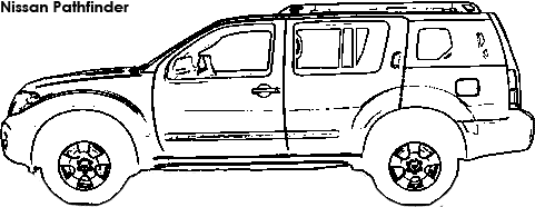 Nissan Pathfinder coloring