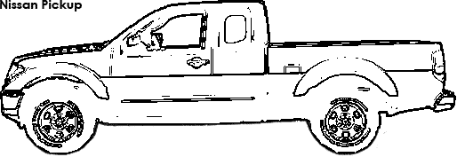 Nissan Pickup coloring