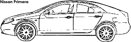 Nissan Primera coloring