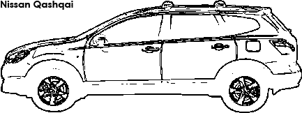 Nissan Qashqai coloring