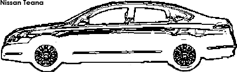 Nissan Teana coloring