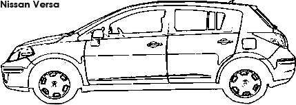 Nissan Versa coloring