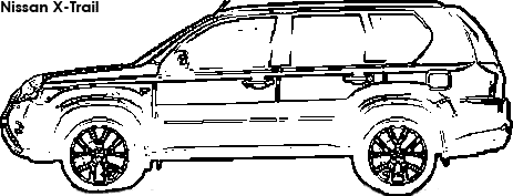 Nissan X-Trail coloring