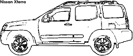 Nissan Xterra coloring