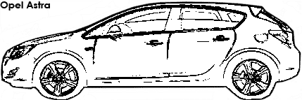 Opel Astra coloring