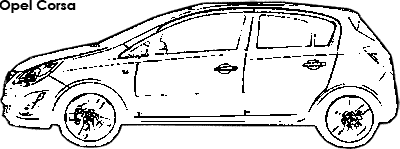 Opel Corsa coloring