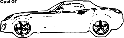 Opel GT coloring