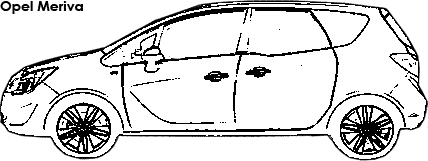 Opel Meriva coloring