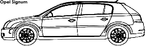 Opel Signum coloring