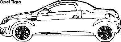 Opel Tigra coloring