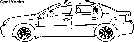 Opel Vectra coloring
