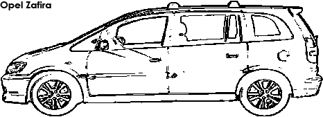 Opel Zafira coloring