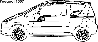 Peugeot 1007 coloring