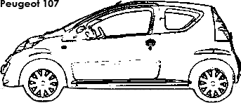 Peugeot 107 coloring