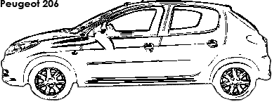 Peugeot 206 coloring