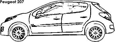 Peugeot 207 coloring