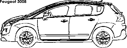 Peugeot 3008 coloring