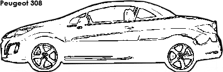 Peugeot 308 coloring