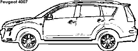 Peugeot 4007 coloring