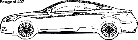 Peugeot 407 coloring