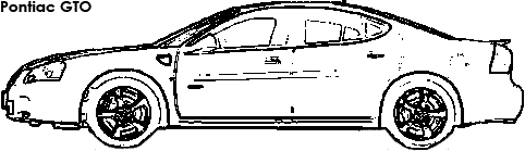 Pontiac GTO coloring