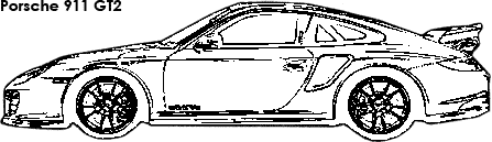 Porsche 911 GT2 coloring