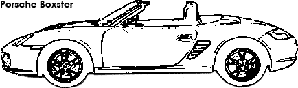 Porsche Boxster coloring