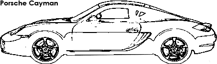 Porsche Cayman coloring