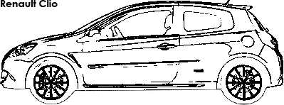 Renault Clio coloring
