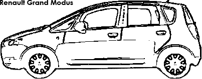 Renault Grand Modus coloring