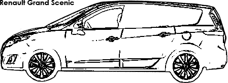 Renault Grand Scenic coloring