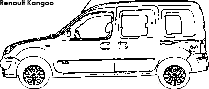 Renault Kangoo coloring
