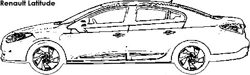 Renault Latitude coloring