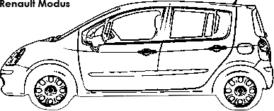 Renault Modus coloring