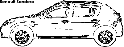 Renault Sandero coloring