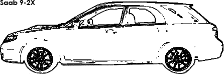 Saab 9-2X coloring