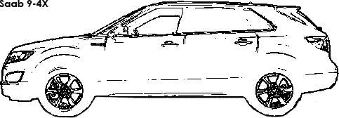 Saab 9-4X coloring